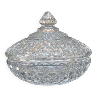 Bonbonnière, sugar bowl Crystal d'Arques