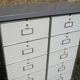 Cabinet with 10 drawers flaps with label holder and roneo buttons