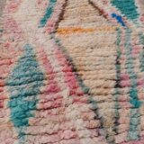 Handmade woolen bohemian Berber runner rug