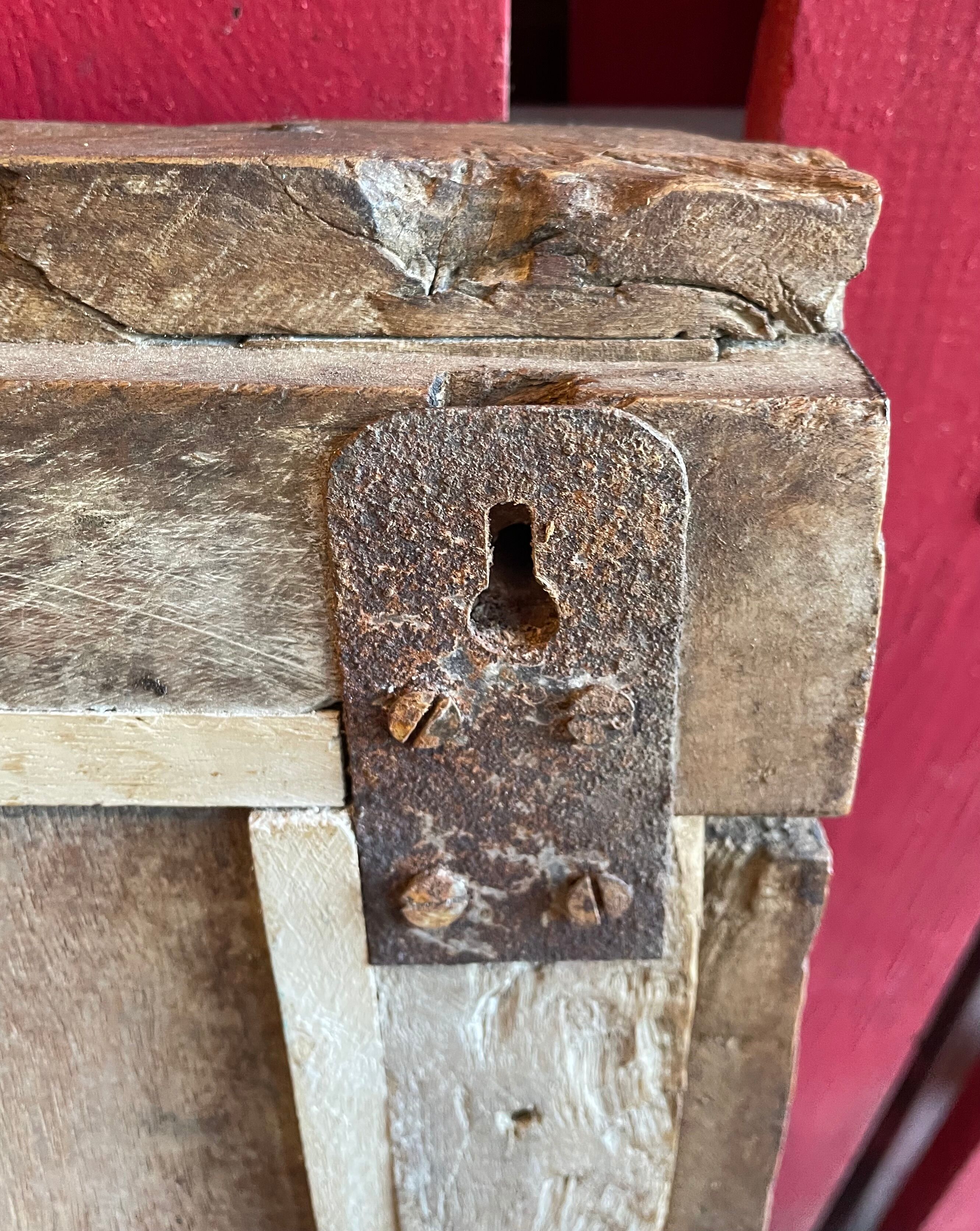 Miroir en bois de Teck 18éme, Inde Rajasthan
