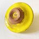 Yellow glazed ceramic sugar bowl