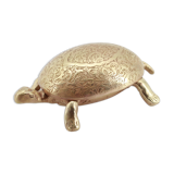 Old brass turtle ashtray