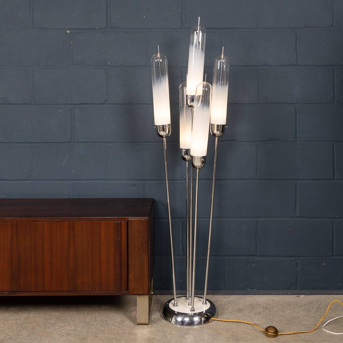 20thc italian five light murano glass lamp by carlo nason for mazzega c1970