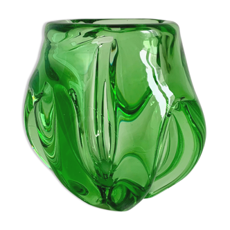 Vintage Vase by Jozef Hospodka for Chribska Sklarna, 1960s