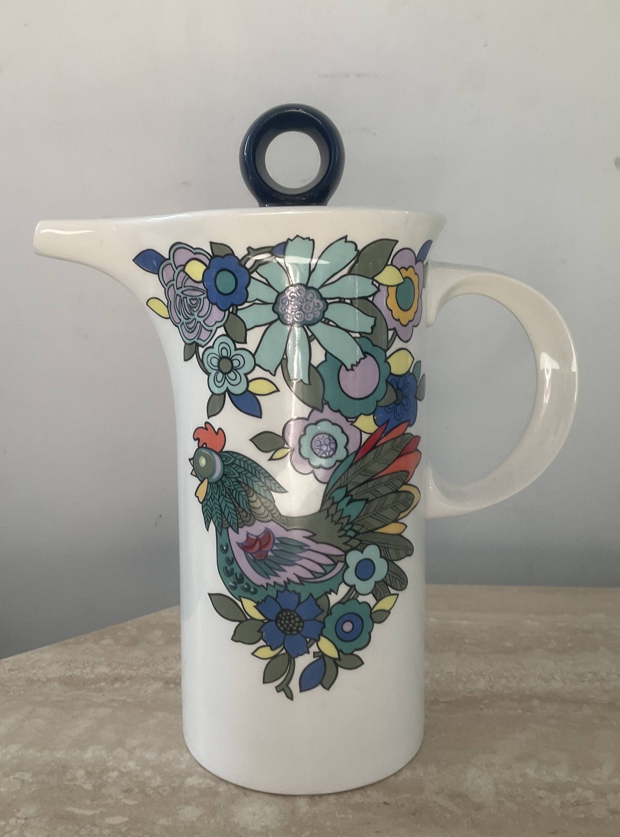 Vintage porcelain coffee maker from the 60s and 70s