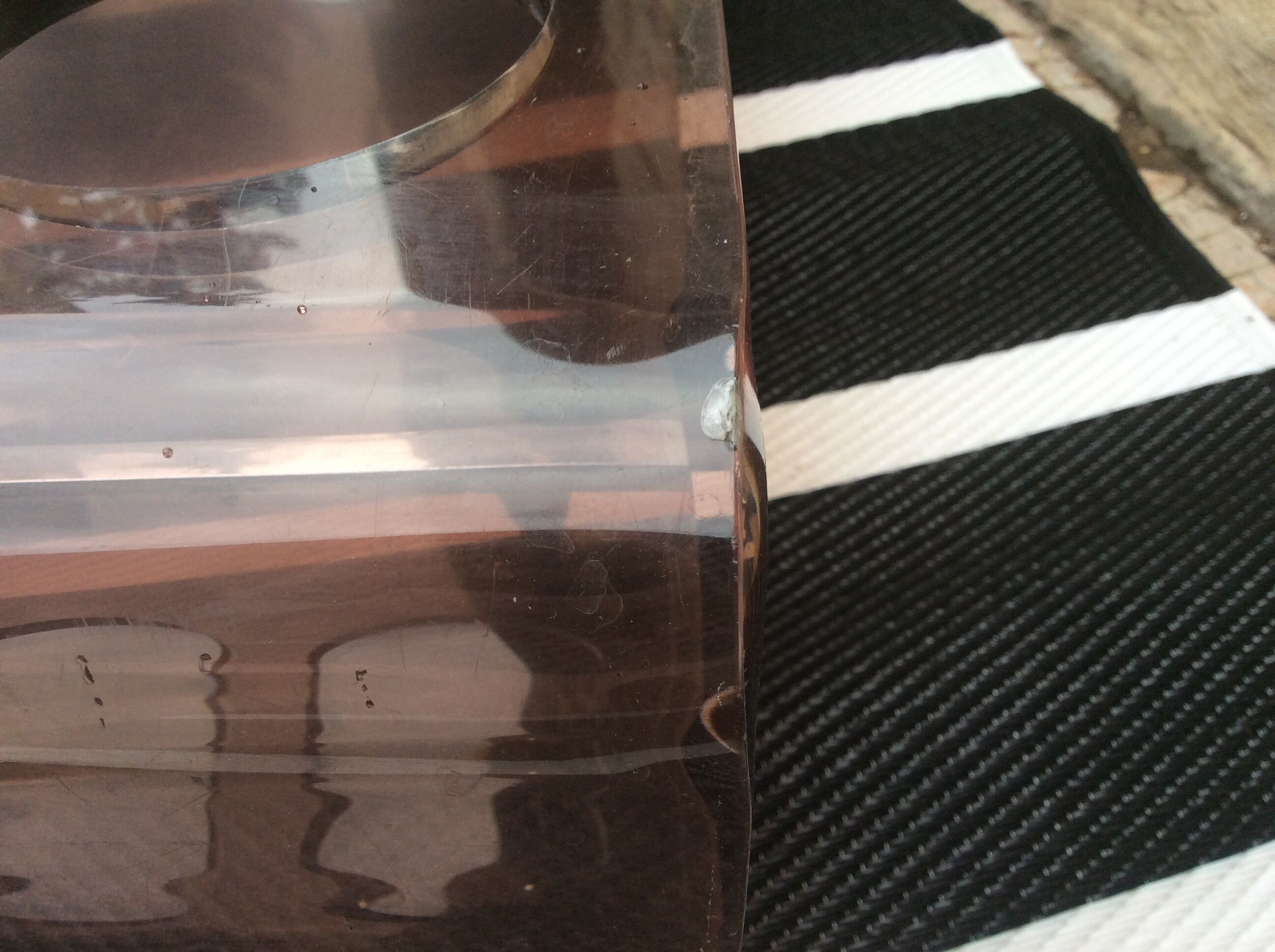 Plexiglass coffee table