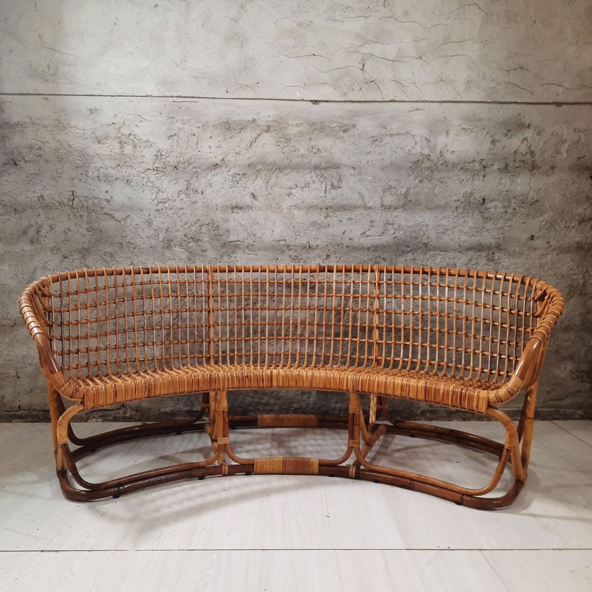 Living room - sofa, pair of armchairs - bamboo