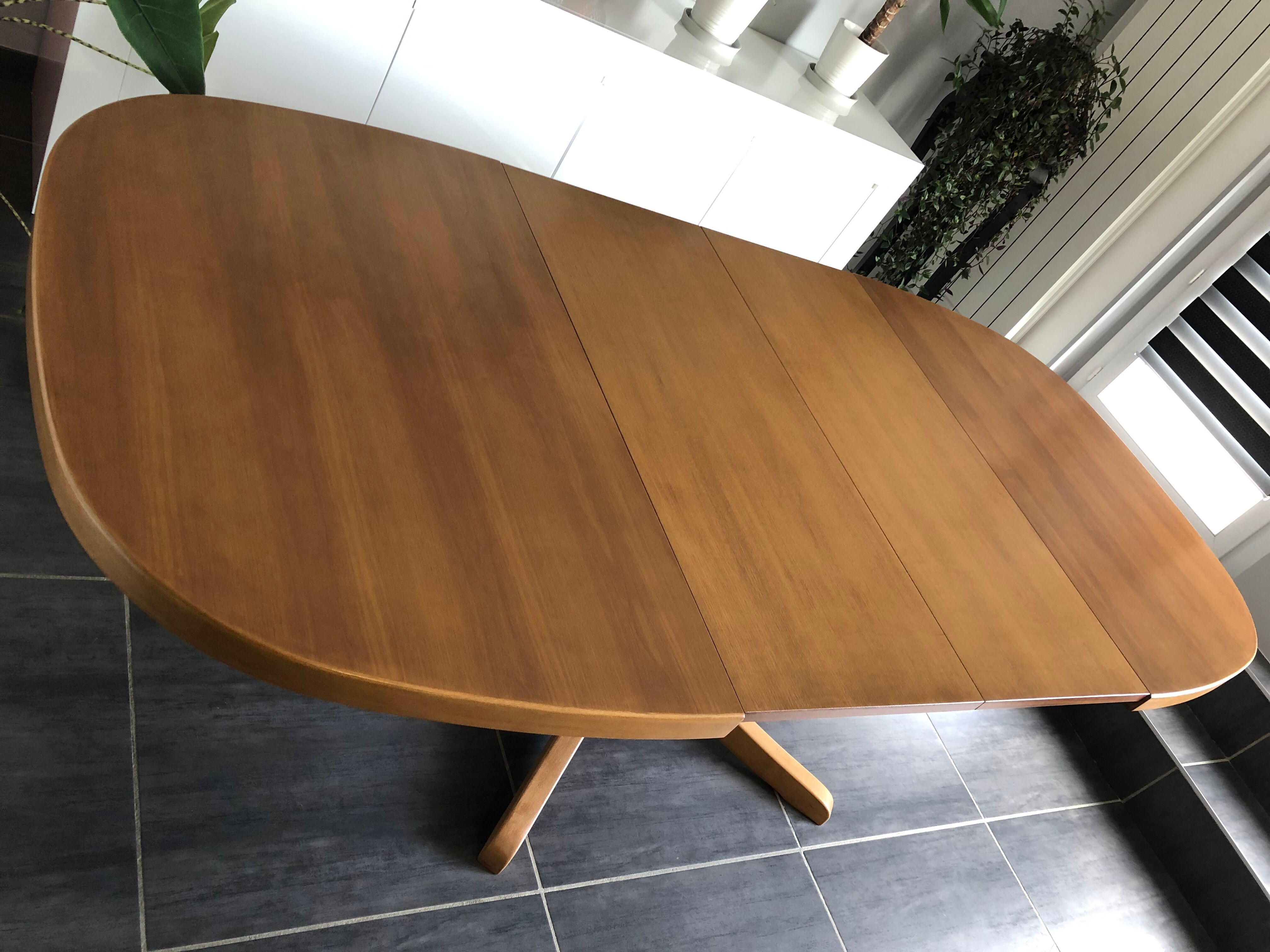 Vintage extendable table Baumann 1970s