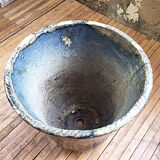 FLOWER pot XXL in glazed earth