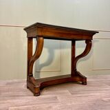 Empire Style Mahogany Cross Console 19th Century