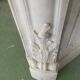 Louis XV style fireplace in white Carrara marble 19th century