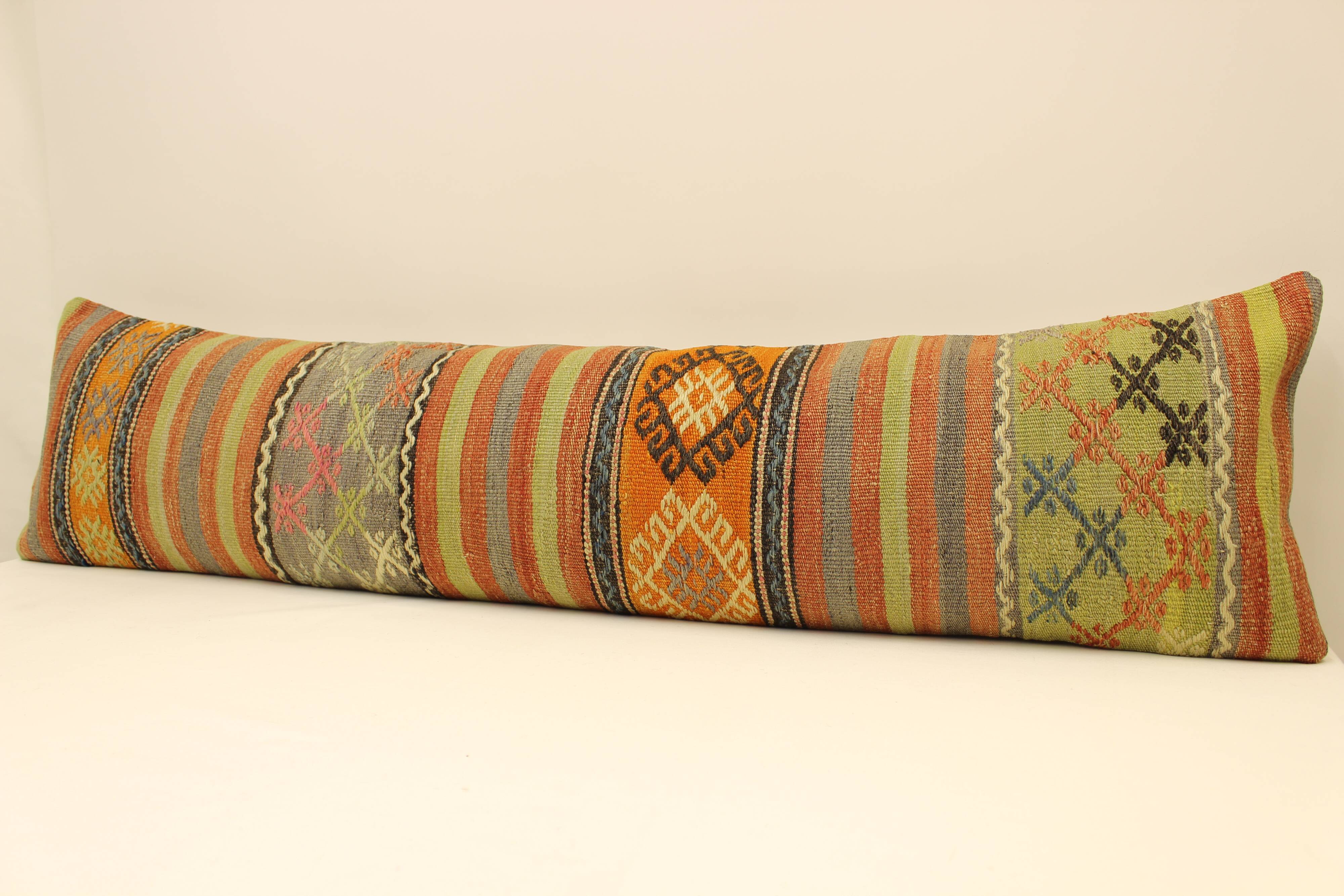 Coussin housse de coussin vintage 30x120 cm