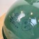 Industrial green enamel factory lamp with cast iron top, 1960s