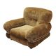 Velour armchair, Italian design, 1970s, production: Italy