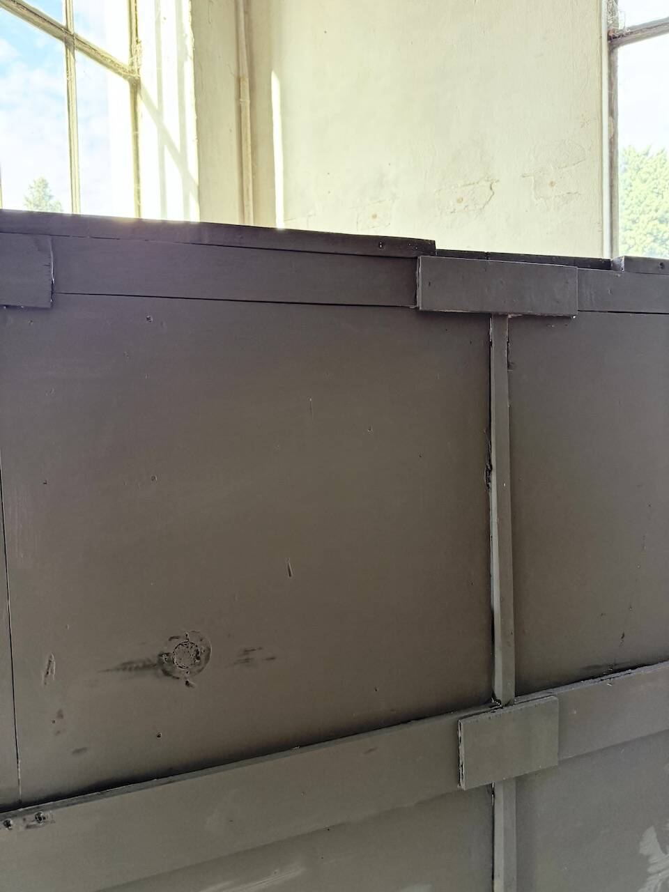 Enfilade meuble de métier XXL portes vitrées