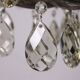 Antique brass and crystal chandelier, Italy, 1930s-40s.