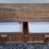 Antique Parisian sideboard with 2 doors and 2 drawers