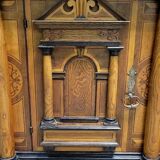 Cabinet or two-part cabinet with Renaissance architectural facade