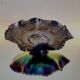 Prachtige schaal in iriserend glas met decor van dragon en lotus fenton