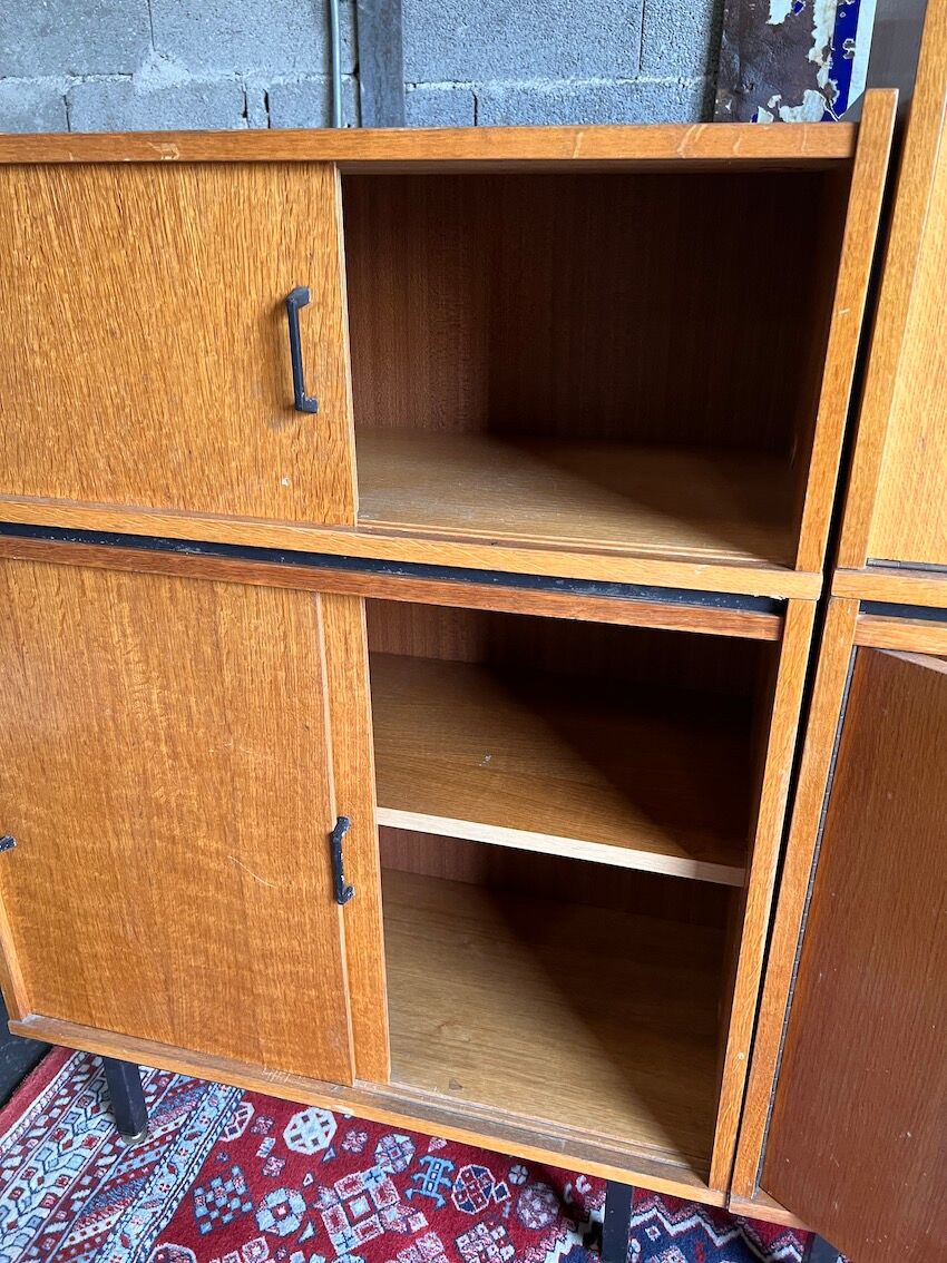 Modular vintage showcase library modernist style / Minvielle - 50s/60s