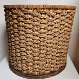 Vintage woven fiber basket
