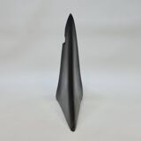 Soliflore vase in black ceramic pyramid or manta ray design