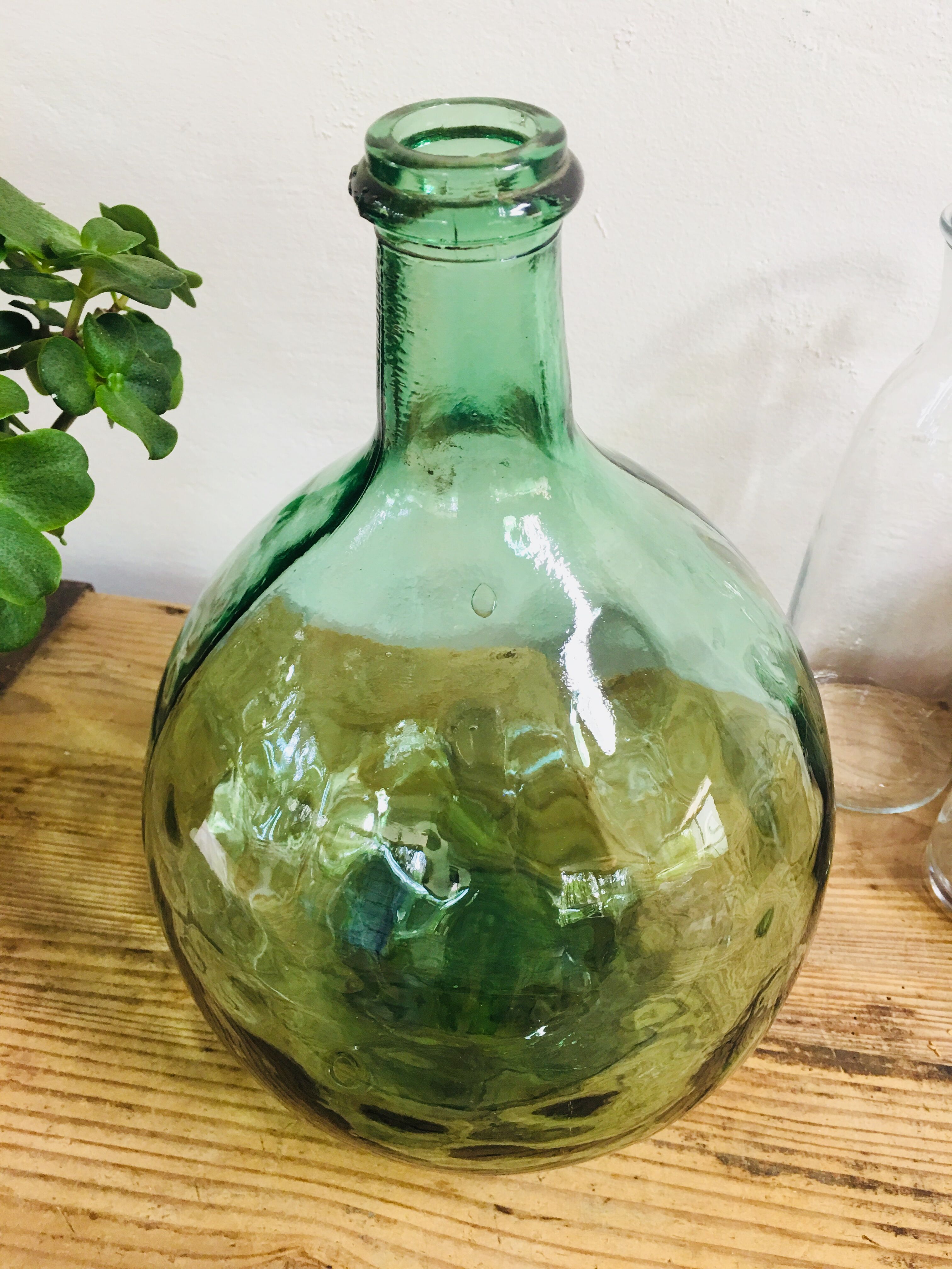 Green 5 liters demijohn