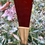 Vintage varnished bedside table