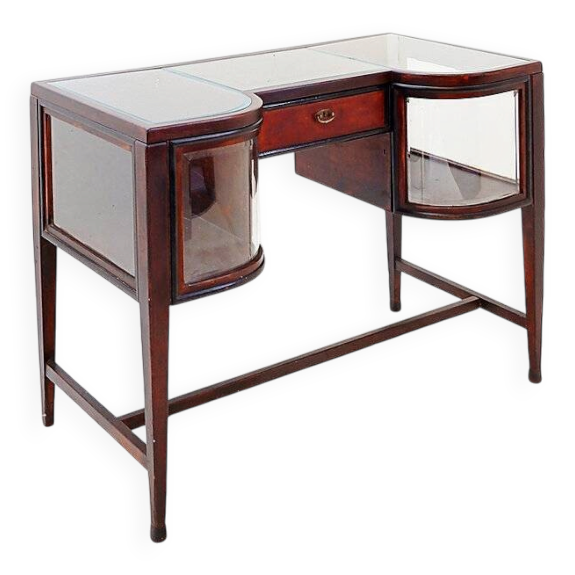 Console avec vitrines courbes - Style Art Déco