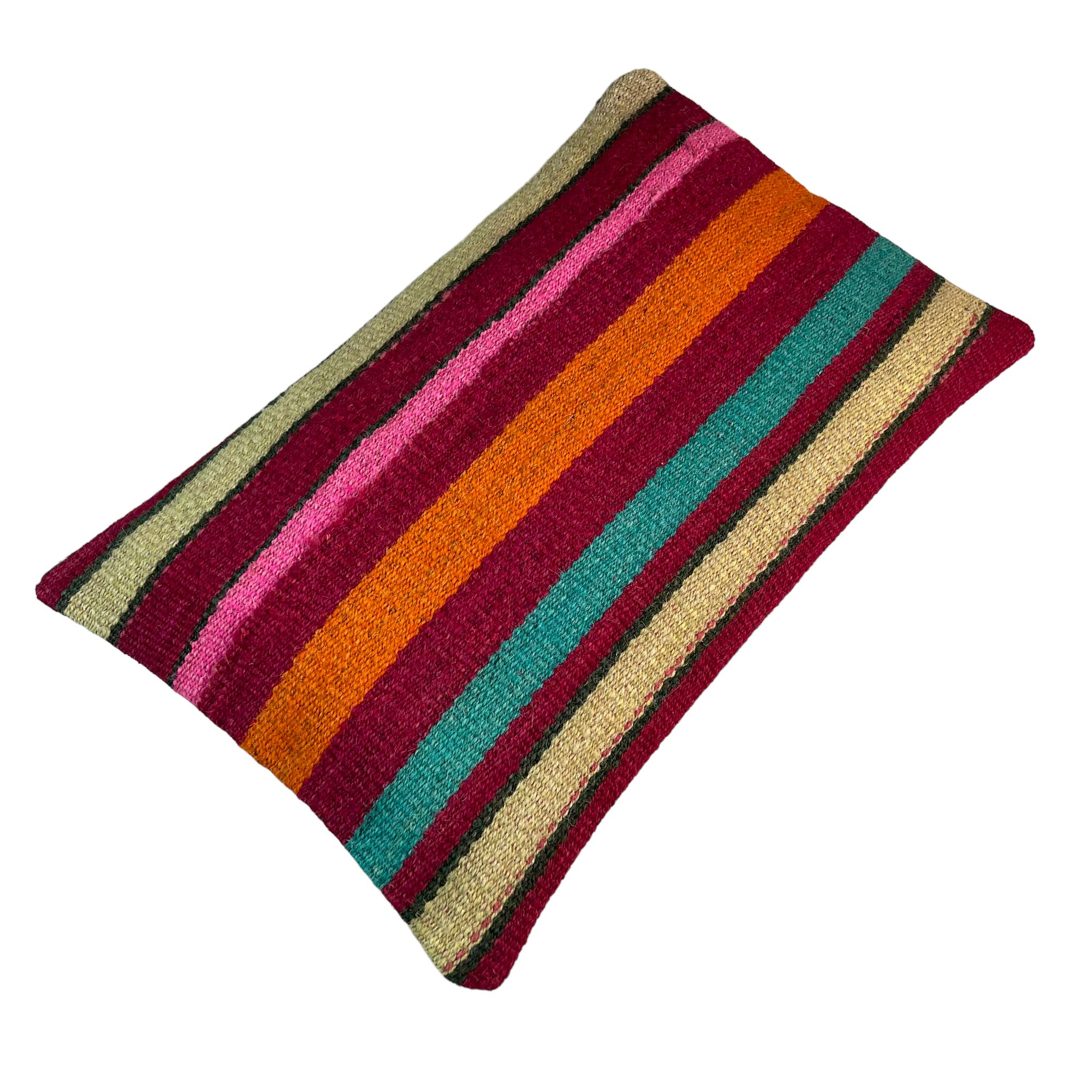 Housse de coussin kilim turc vintage, 30 x 50 cm