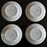 Set of 11 Flat Plates and 8 Deep Plates in Céranord St Amand Earthenware