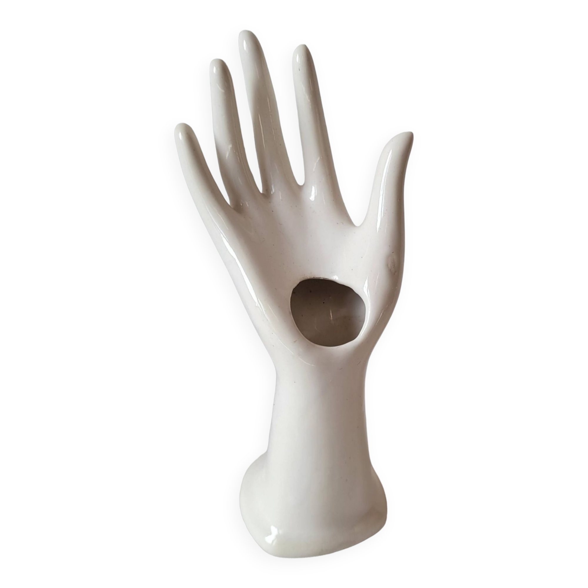 Hand-shaped ring vase