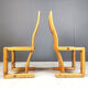 Vintage Finnish pine wood dining chairs, 1970s