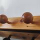 Wall-mounted coat rack with 3 ball hooks in solid pine – Scandinavian design