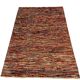 Tapis en laine à rayures multicolore