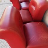 Suite of 5 vintage modular armchairs 60s