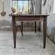 Table de ferme noyer pieds fuseaux 1950