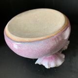 Pique fleurs vase en grès émaille
