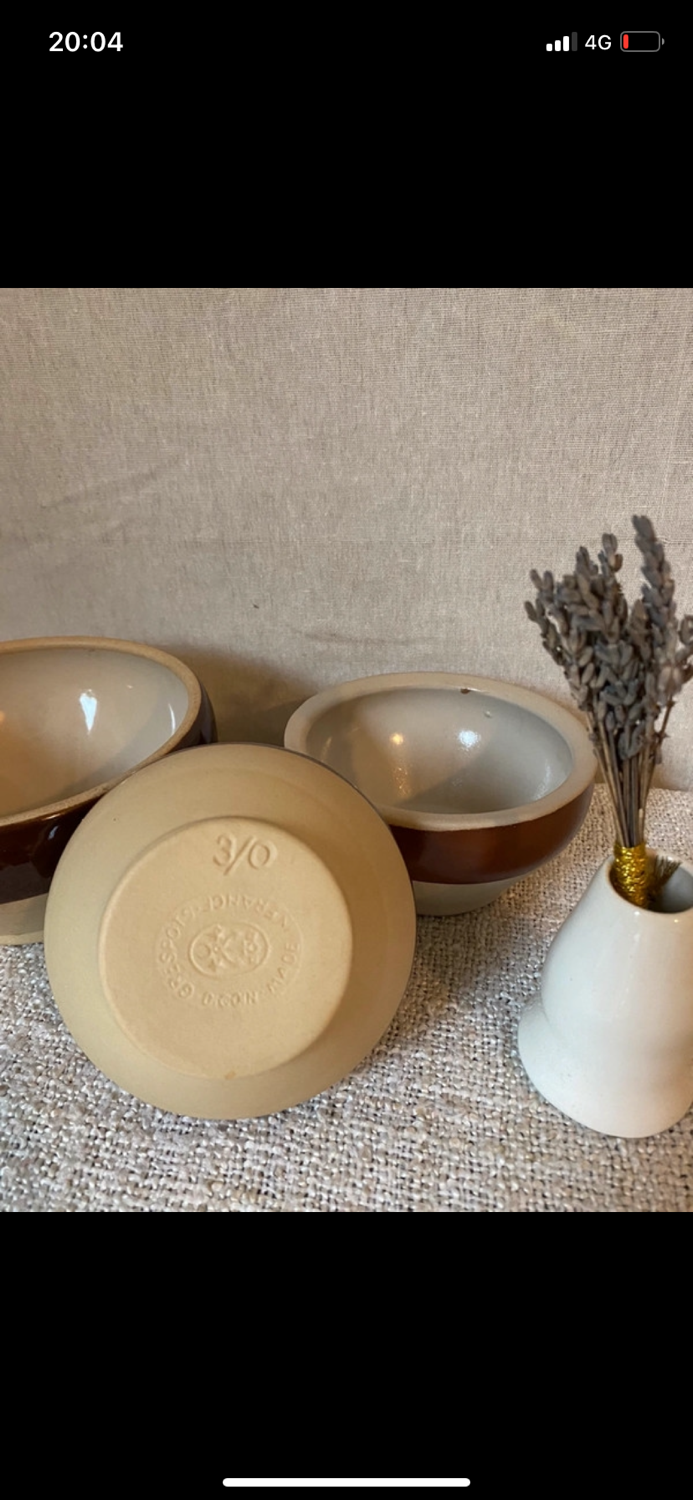 Set of 3 bowls including 2 digoin