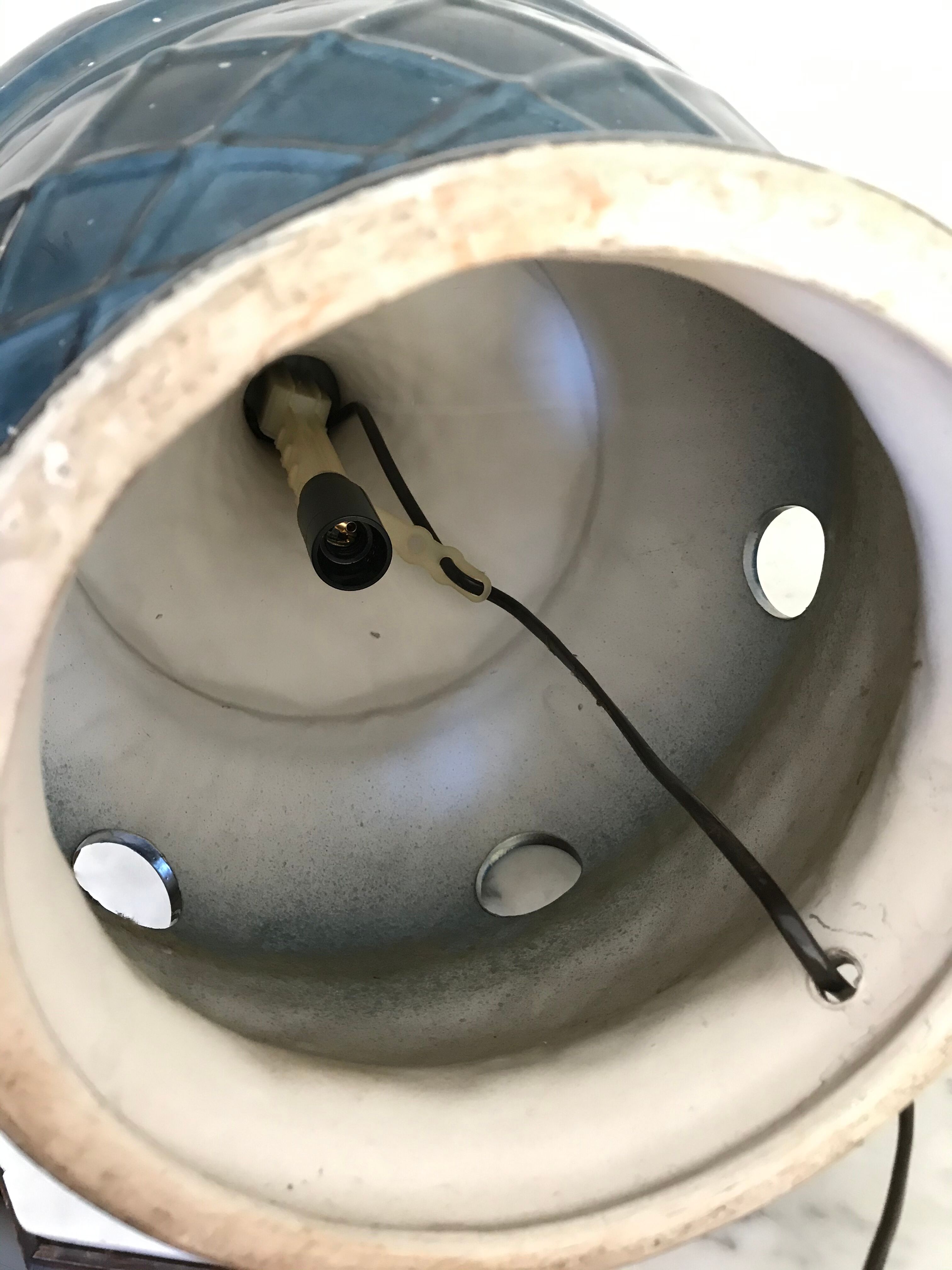 Vintage ceramic footlamp