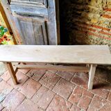 Banc en chêne massif, Rustique,Brut.