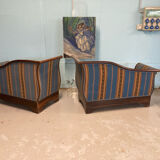 Pair of meridians in rosewood, Charles X period.
