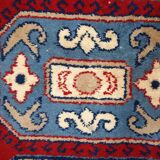 Vintage caucasian kazak handmade carpet 122cm x 185cm 1970s, 1c521