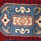 Vintage caucasian kazak handmade carpet 122cm x 185cm 1970s, 1c521