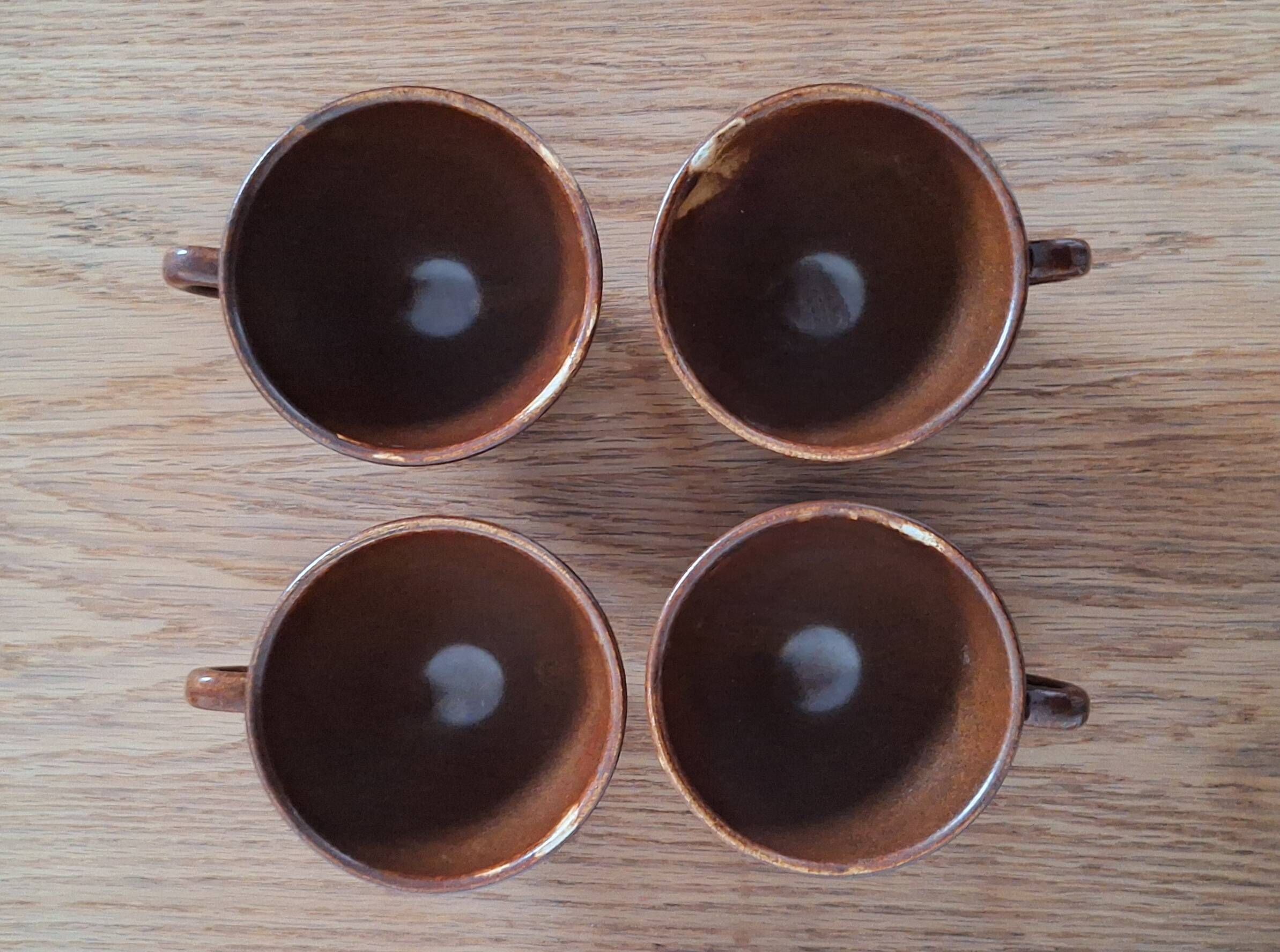 Stoneware cider cups or bowls