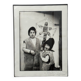 Artistic photo signed by Gheorge Rizeanu XXth 2 Romanian children