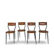 Chaises italiennes du milieu du siècle, années 1960.