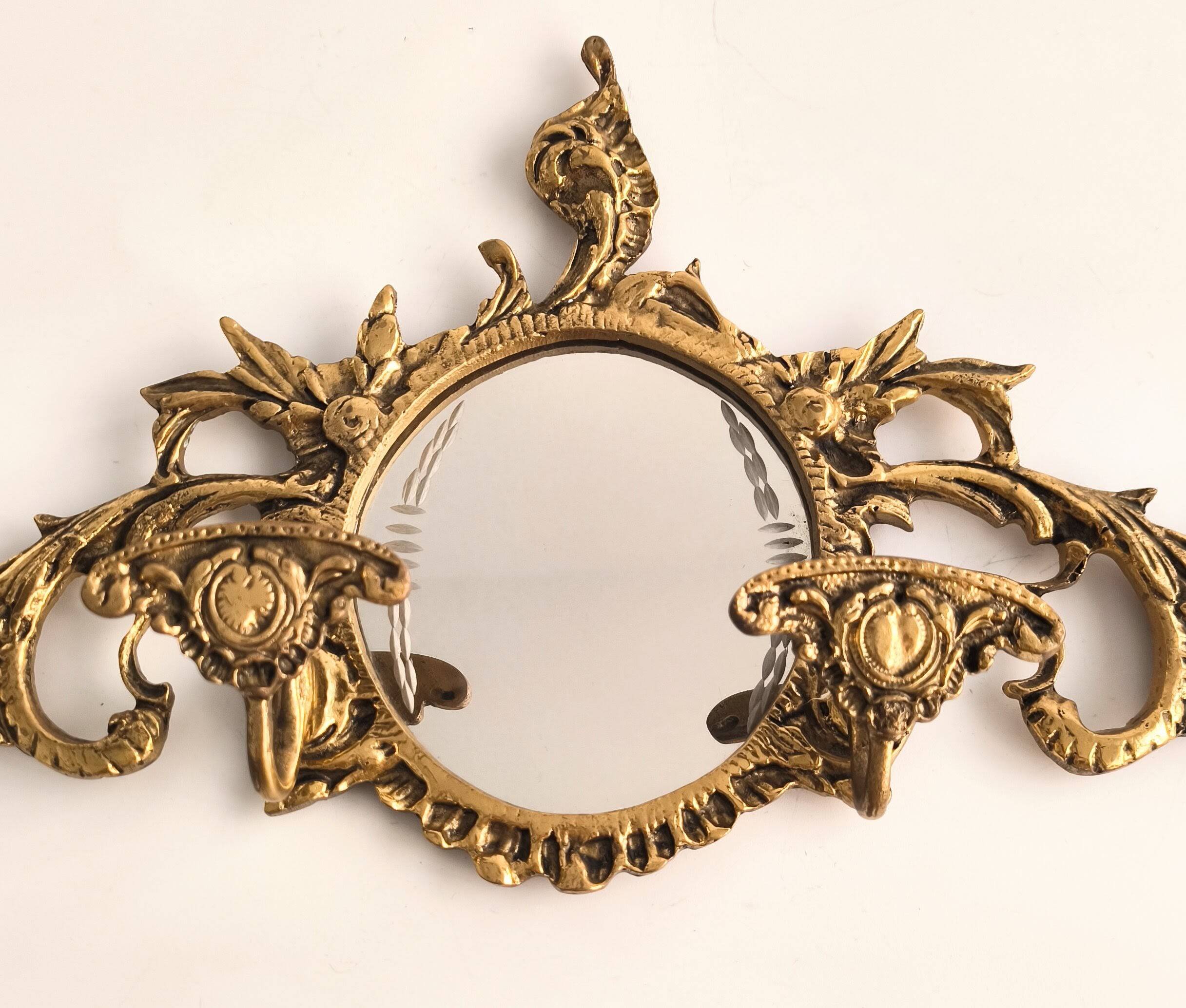 Porte-manteau espagnol en bronze des années 40