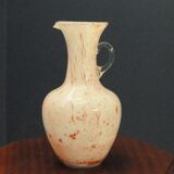 Vase en verre signé VB Opaline Florence Italie