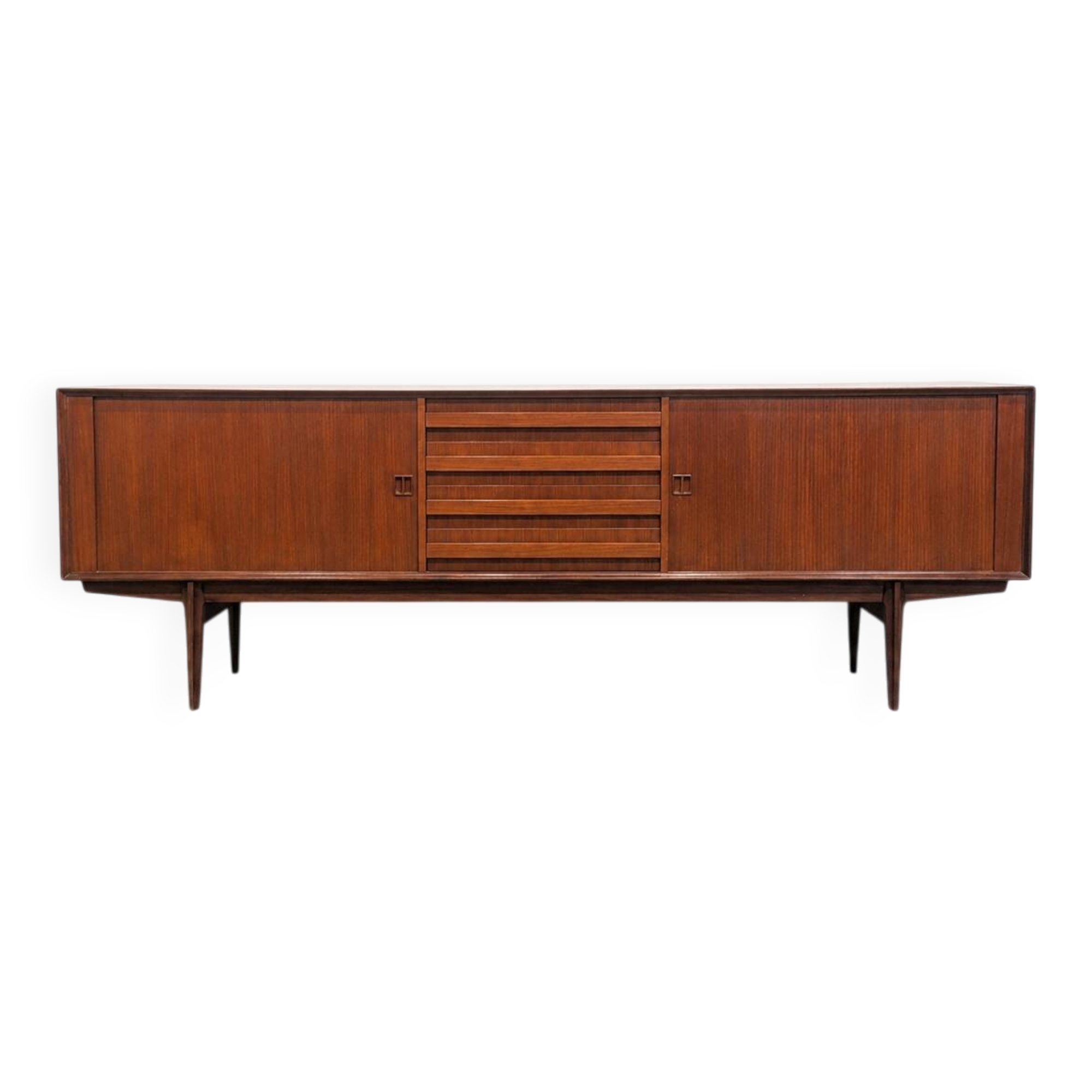 Enfilade vintage Oswald Vermaercke Paola en teck